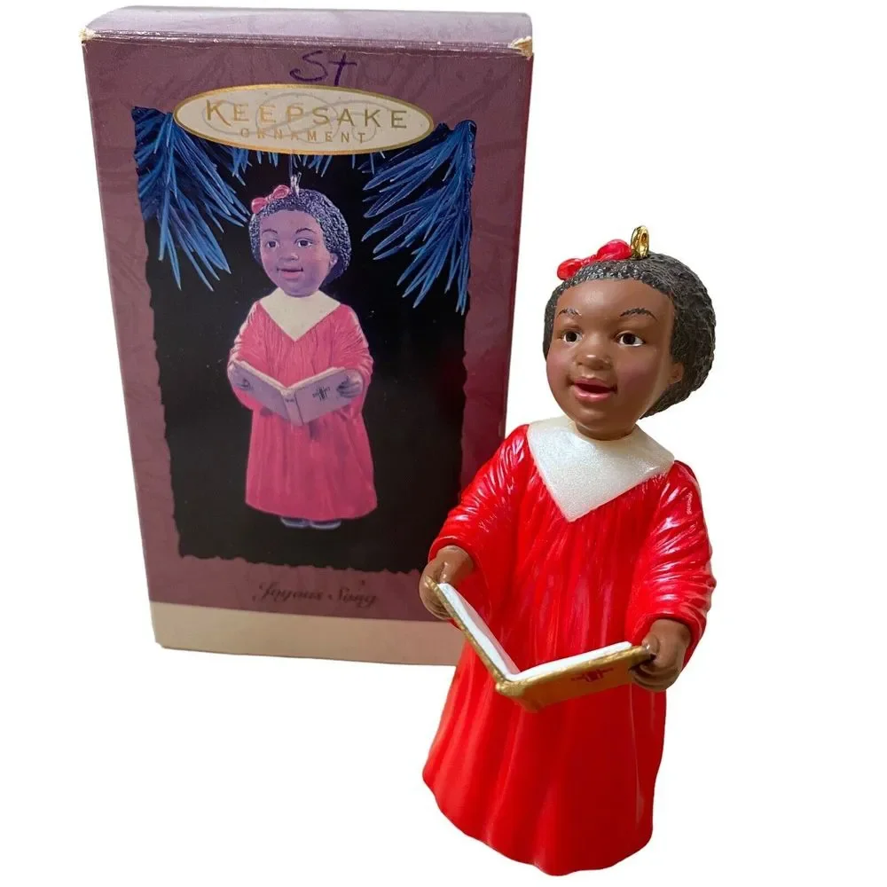 Vintage Hallmark Keepsake Ornament A Joyous‎ Song 1994 Clear Music Of Christmas